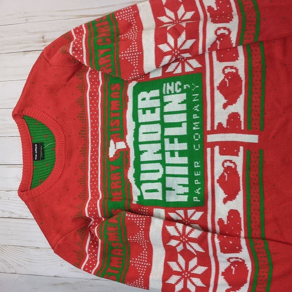 The Office Dunder Mifflin Paper Company Xmas Sweater Medium